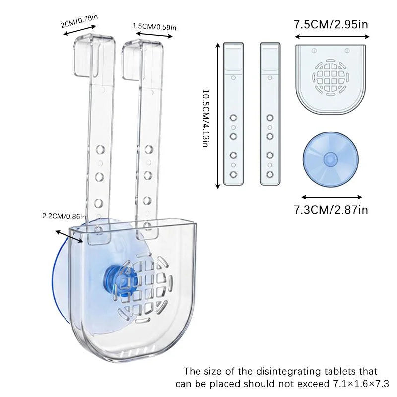 Silicone Toilet Tank Tablet Holder Versatile Toilet Bowl Hanging Cleaner And Deodorizer HangerFurnishing world