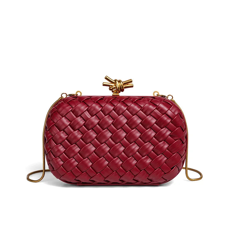 Woven Evening Bag for Women Clutch Purses for Women Crossbody Hobo Shoulder Bag Ladies Party Date Night Handbag Wedding Bag