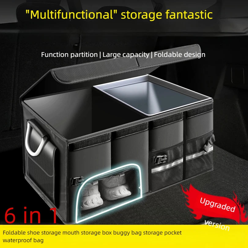 Car Trunk Storage Box Car Storage Box Car Interior Supplies Trunk Sorting Shoe Storage Artifact