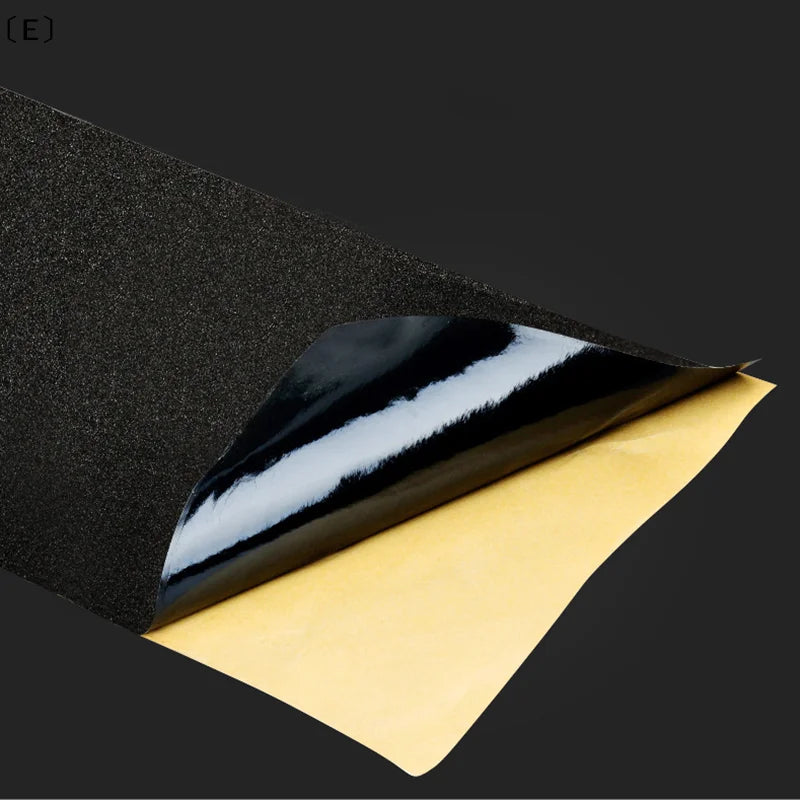 〔E〕Waterproof Non-slip Skateboard Deck Sandpaper Grip Tape Skating Board Longboard Sandpaper Griptape Skating Board Sticker