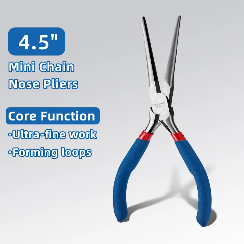 TINSOL 7PCS Mini Pliers & Wire Cutters Set, Needle Nose Pliers for Jewelry Making, DIY Beading Tools for Handcraft Repair Hobby