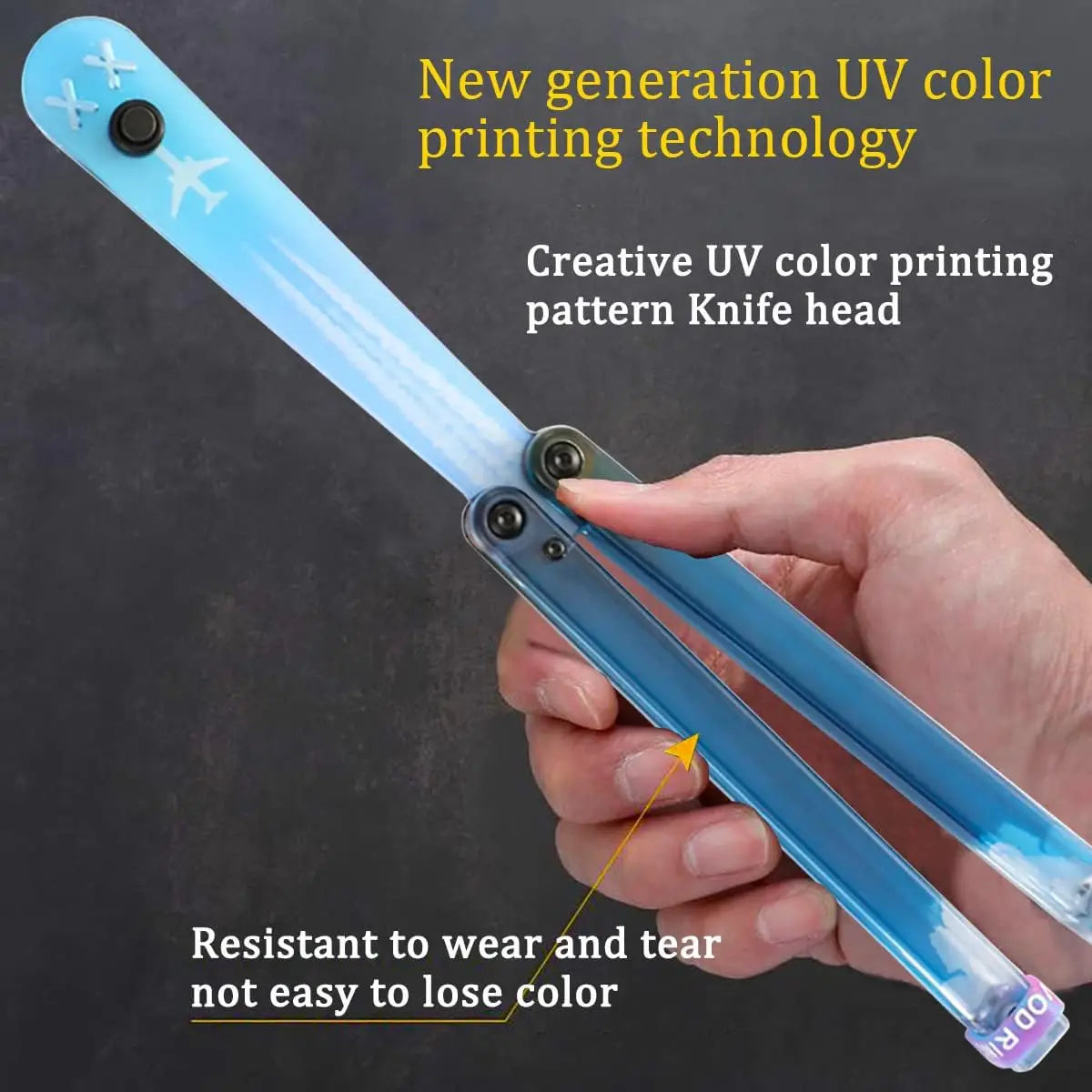 Practice Balisong Training Folding Flail Knife Outdoor Trainer Tanto Pocket No Sharp EDC Tools Fidget Knife Toy Outdoor Tools