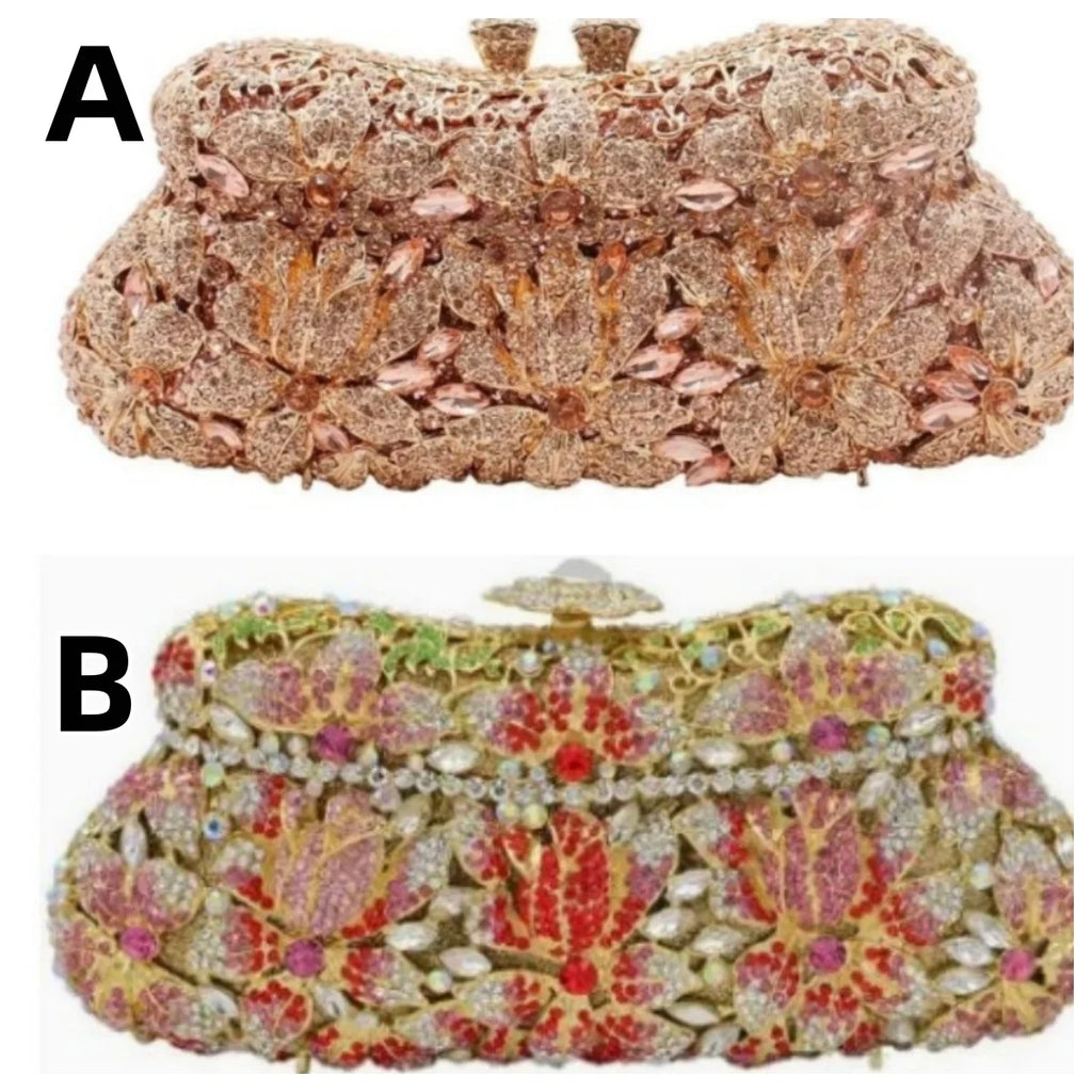 2026 Sparkly Diamond Dinner Bag Hollow Rhinestone Banquet Clutch Bag Women Evening Party Wedding Bridal Purse Rhinestone Handbag