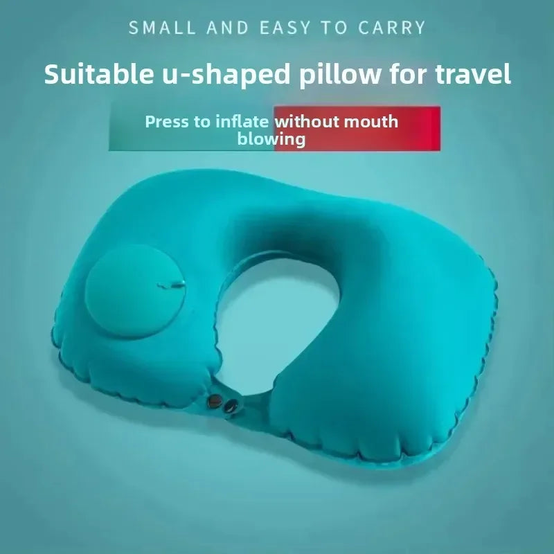 Travel Pillows Inflatable Super Light Portable Neck Pillow U-Shape Automatic Inflatable Cervical Vertebr Pillow 02