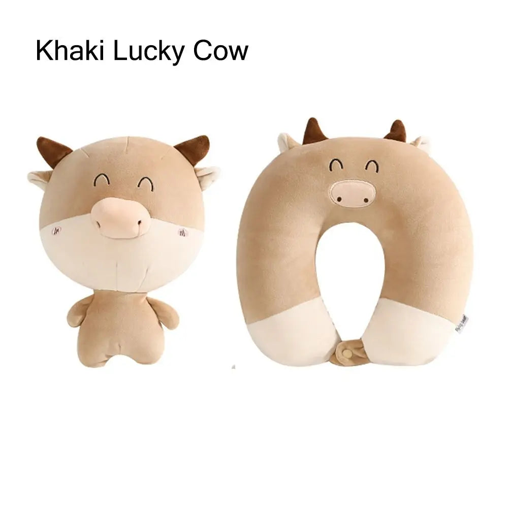Soft Healthcare Cartoon Changable Cervical Penguin Whale U Shaped Travel Pillow Protection Neck Fluffy Pillows