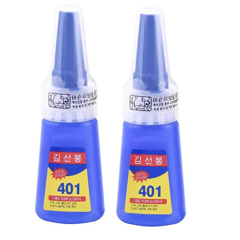 401Glue Instant Fast Adhesive Stronger Super Glue Multi-Purpose Fix Super Strong Liquid Colorless Adhesive Glue For Wood Plastic