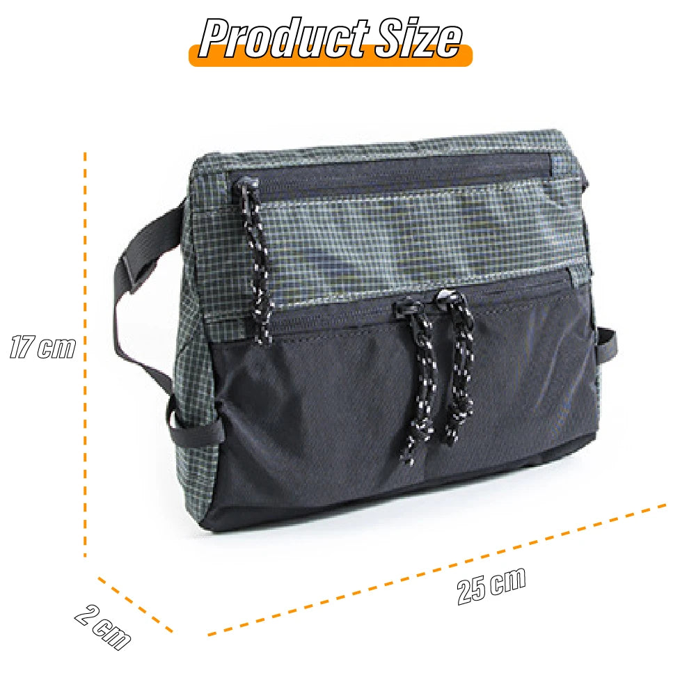 Crossbody Bag Nylon Waterproof Lightweight Small Shoulder Bag Outdoor Camping Hiking Camping Sports Shoulder Bag