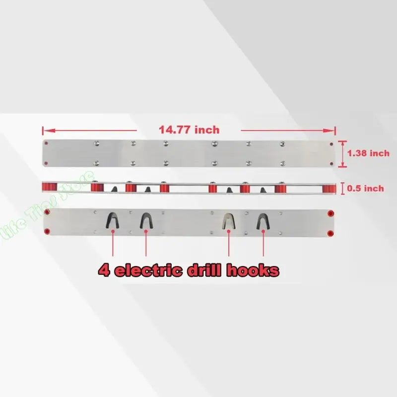 G5AB Tool Rack For Electric Drill No Drilling Required Organized Storage Solution