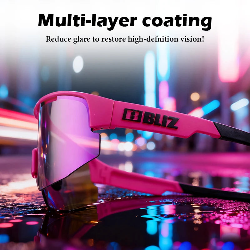 B BLIZ Fusion Motorcycle Goggles UV400 Anti-fog Sports Sunglasses Lenses Unisex MTB Cycling Racing Fishing Running Bike Glasses