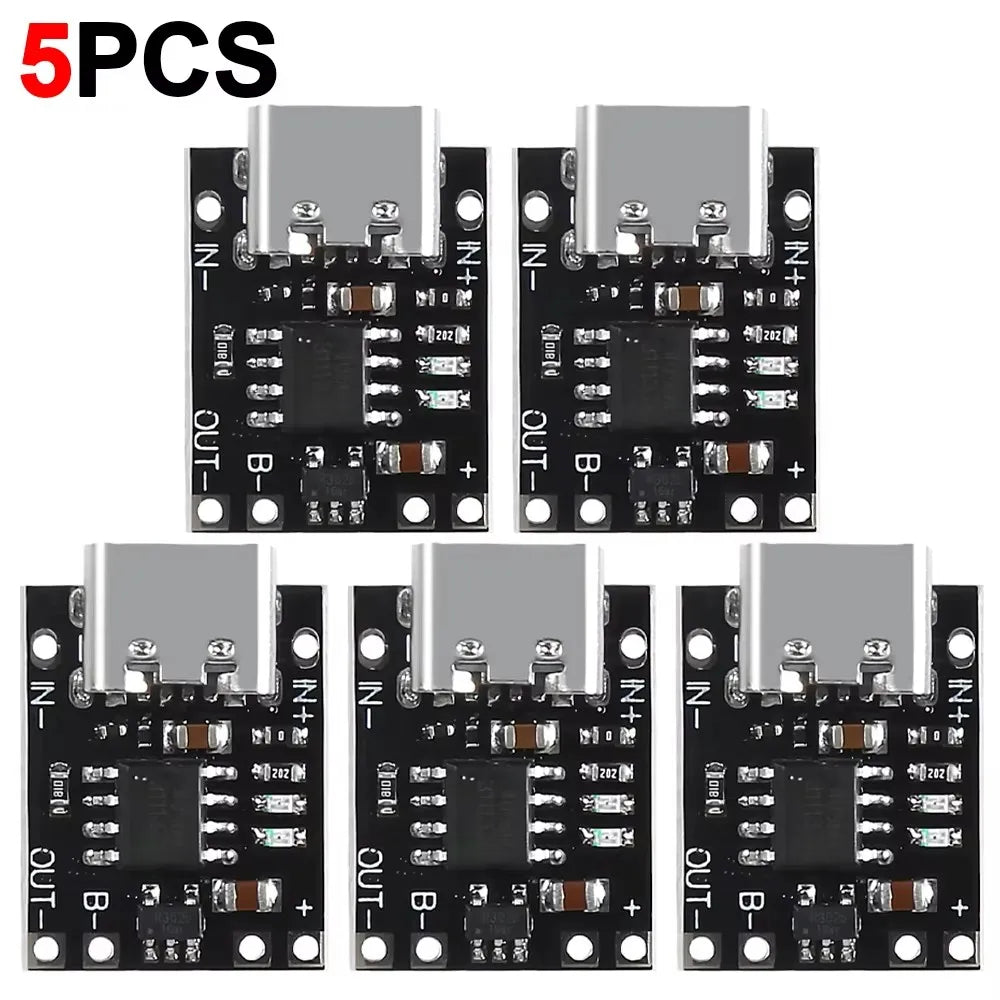 1/10/20PCS 3.7V Lithium Battery Charging Board with Protection Type-C USB C Li-ion Battery Charging Board Over Charging Module