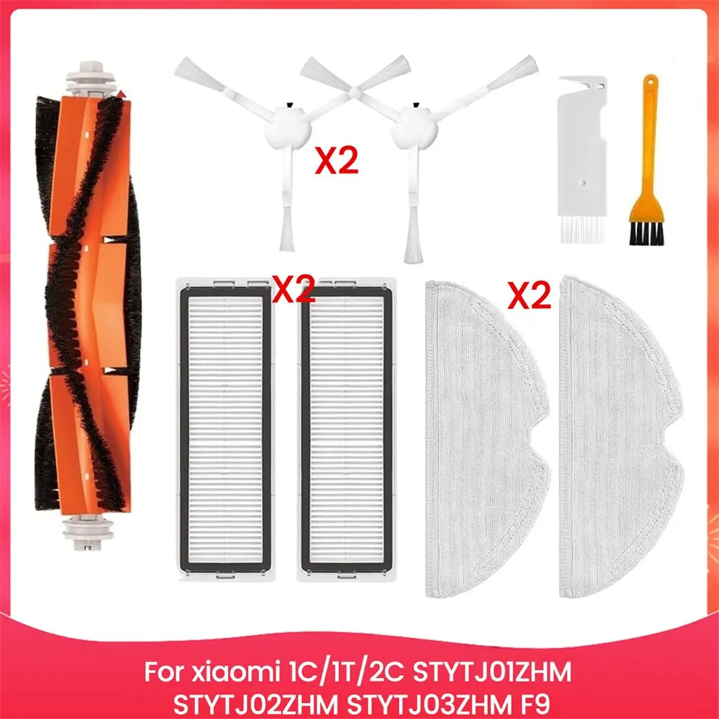 For Xiaomi 1C/1T/2C STYTJ01ZHM STYTJ02ZHM STYTJ03ZHM F9 Spare Parts Main Side Brush Filter Mop