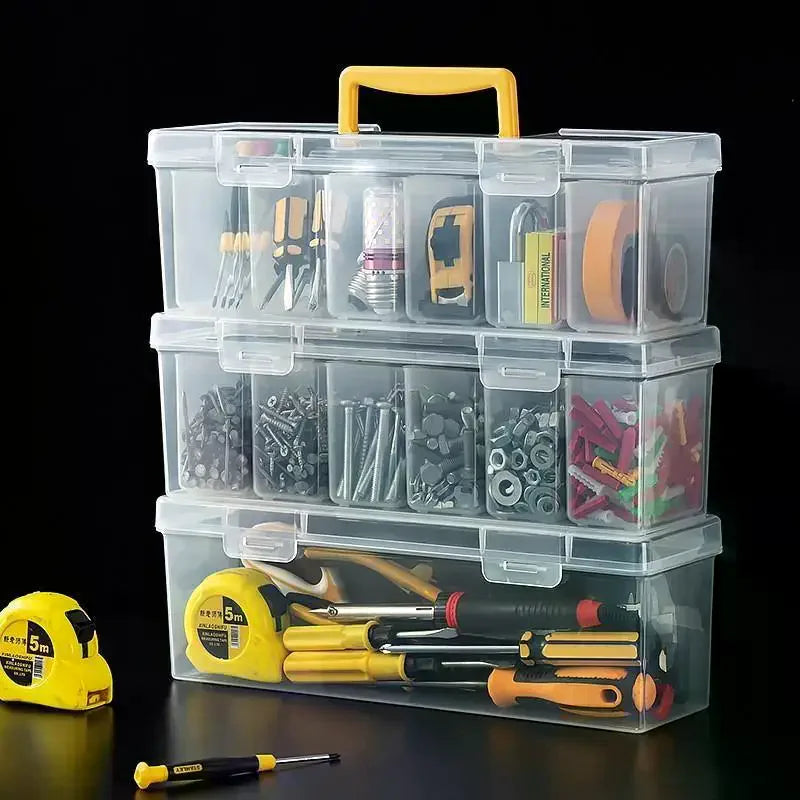 Tool Parts Storage Box Set Multi-Compartment Tool Organizer For Screws,Wrenches,Hardware Accessories