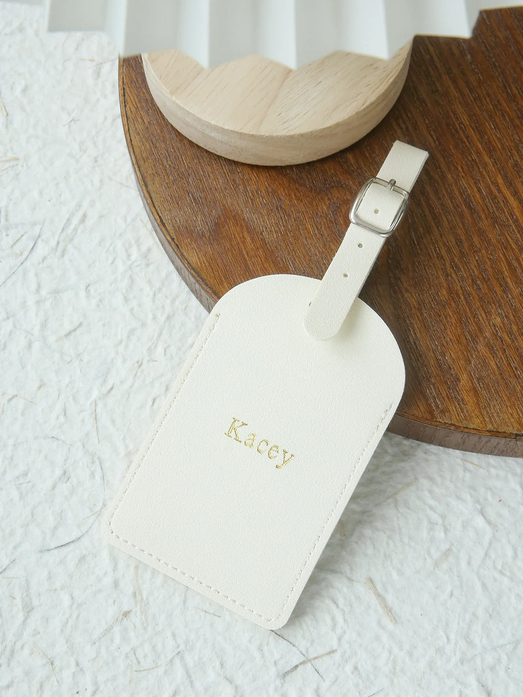 1PC Custom Name Luggage Tag Customized Name Vegan Leather Luggage Tags with Privacy Name Card Personalized Travel Bag Tag