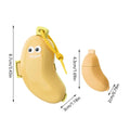 Banana Shaped Silicone Travel Toothbrush Holder Built-in Toothpaste Dispenser Portable Dustproof Toothbrush Storage Case