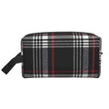 GTI Tartan Print Travel Storage Bags Unisex Portable Toiletry Bag Large Waterproof Makeup Cosmetic Bag Pouch for Women Men Gift