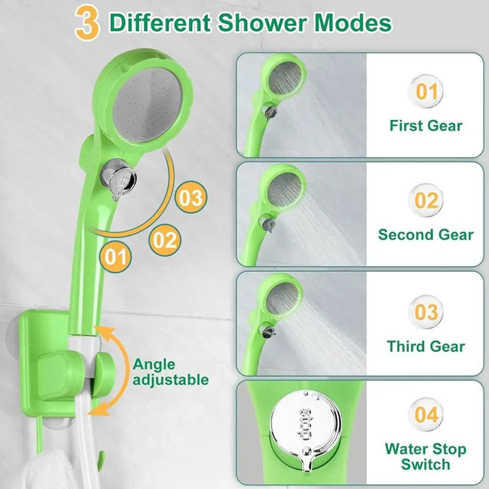 6000mAh Electric Camp Shower Full Screen Portable Pump for Outdoor Shower Car Cleaning Tool Set