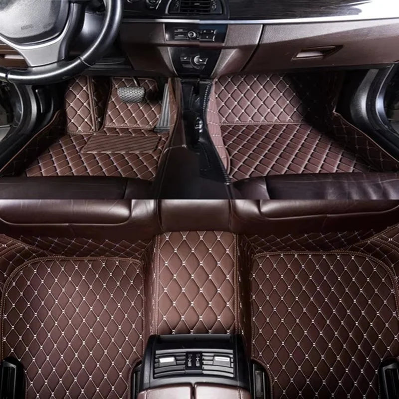 Custom Floor Mats For BMW 3 Series F30 F31 Touring F34 GT G20 20-23 Leather Full Coverage Auto Floor Mats Luxury Floor Liners
