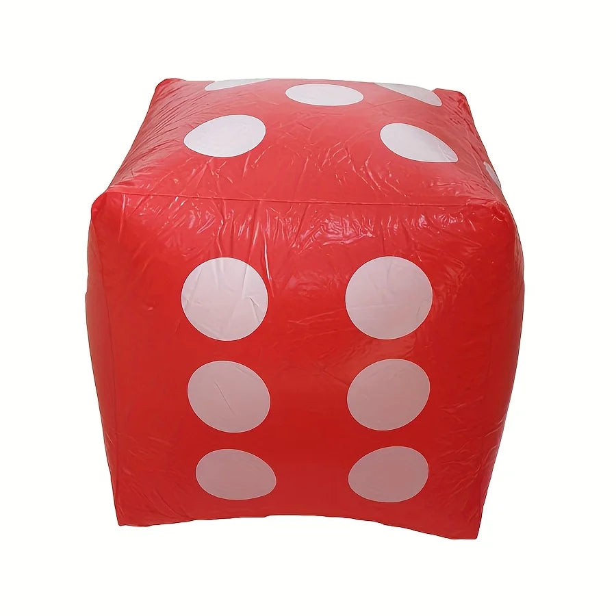 30cm Giant Inflatable Dice Lightweight Pool Party Games Outdoor Activities Fun Summer Beach Water Play Durable Cube JXB