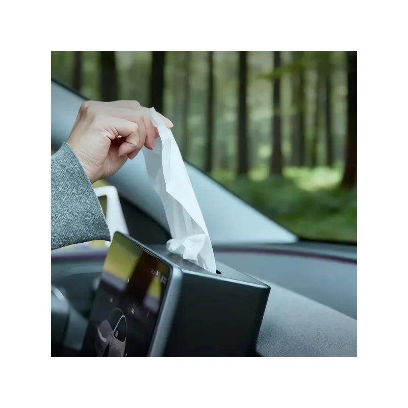 Applicable to Tesla Renew Model Y/YL car tissue box/car storage glasses case/central control multi-function storage box