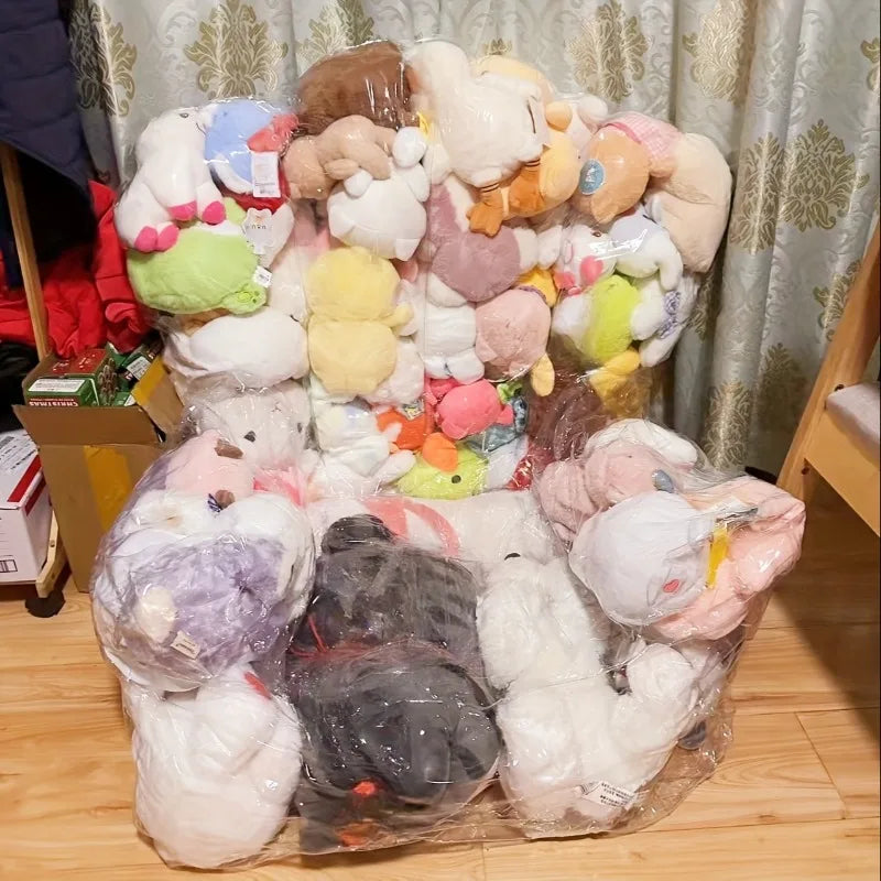 Large Capacity Transparent PVC Sofa Toy Storage Double Zipper for Easy Cleaning & Storing Plush Toys Dolls Organizer Spacesaving