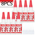 LOOLIFL 8PCS 50g Super Welding Glue,Universal High Strength Oily Adhesive Glue For Plastic Wood Ceramics Metal Soldering Agent