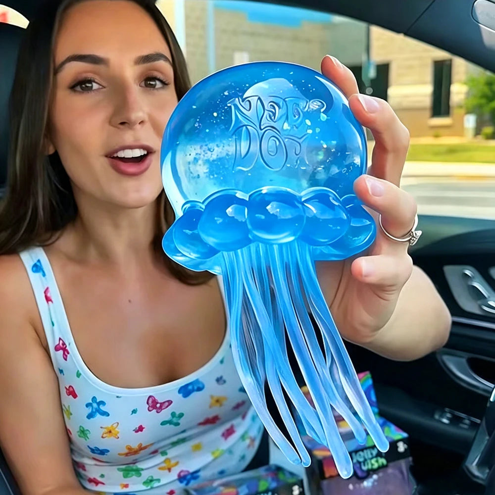 Squishies Nee Doh Jellyfish  Squish Toy Fidget Toy, Water Sensory Soft Jelly Squeeze Stress Relief Fidget Toy Squeeze Blind Box