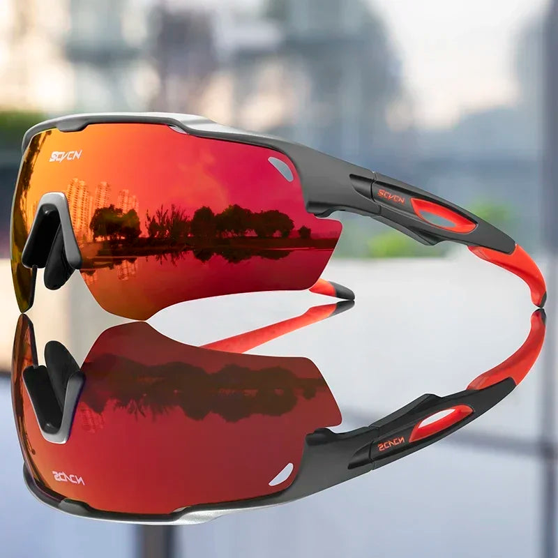 2026 SCVCN New Photochromic Hiking Eyewear Cycling Sunglasses Fashion MTB Glasses Bicycle UV400 Cycle Bike Goggles for Men Women