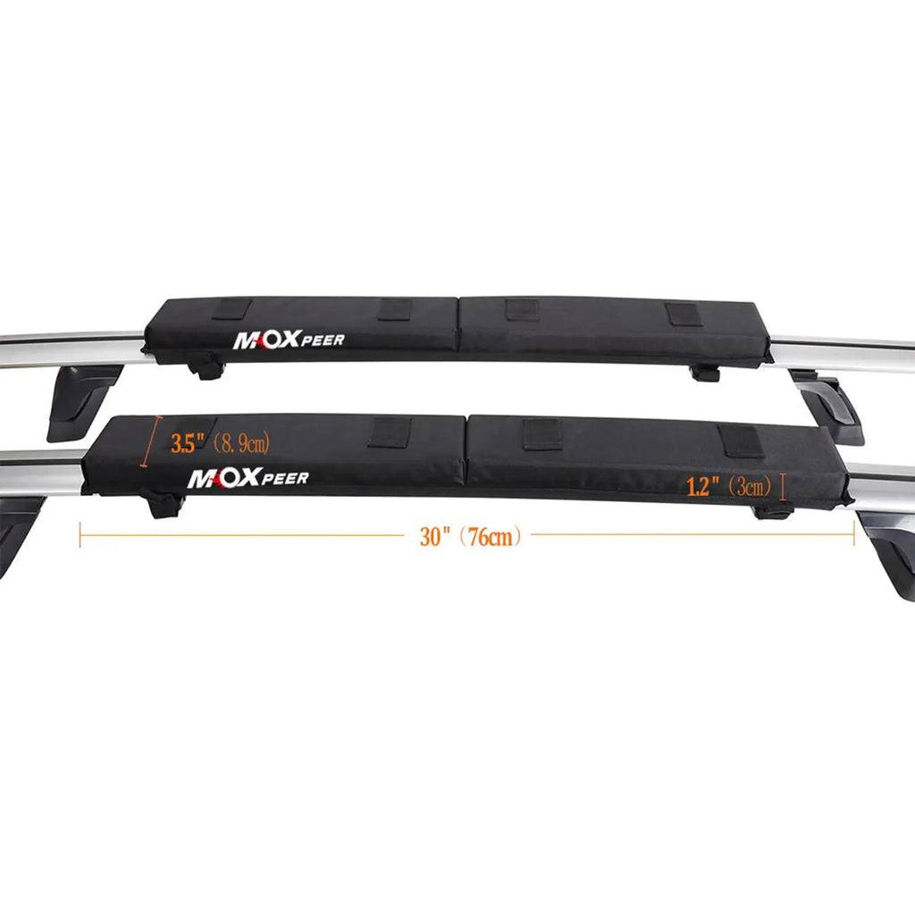 1 Set Car Soft Roof Rack Pads Set Universal Crossbar Pads Roof Crossbar Pads Automotive Accessories for Kayak Surfboard