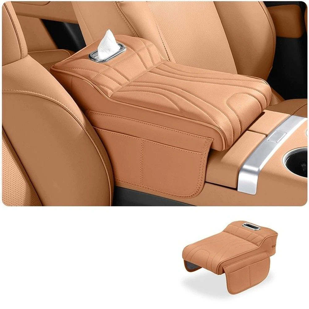 Car Armrest Pad For Toyota Land Cruiser Prado LC250 2024 2025 Car Box Height Increase Protective Cover Storage Bag Auto Styling