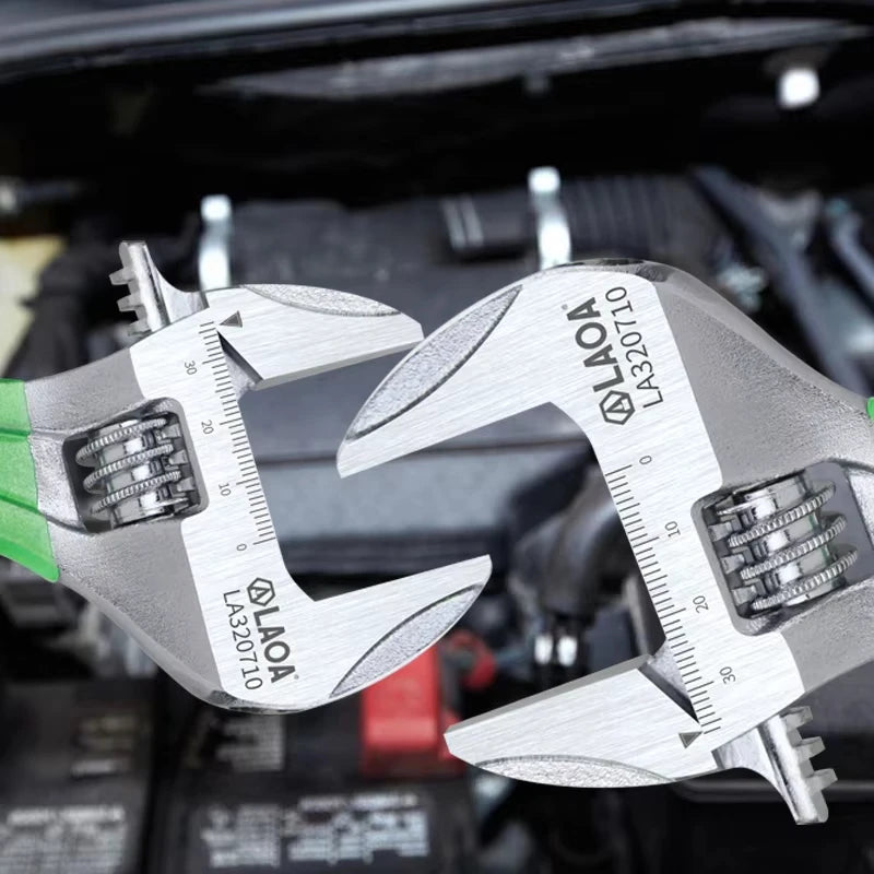 LAOA Adjustable Wrench Light weight Large Opening Short Handle Multifunctional Mini Wrenchs