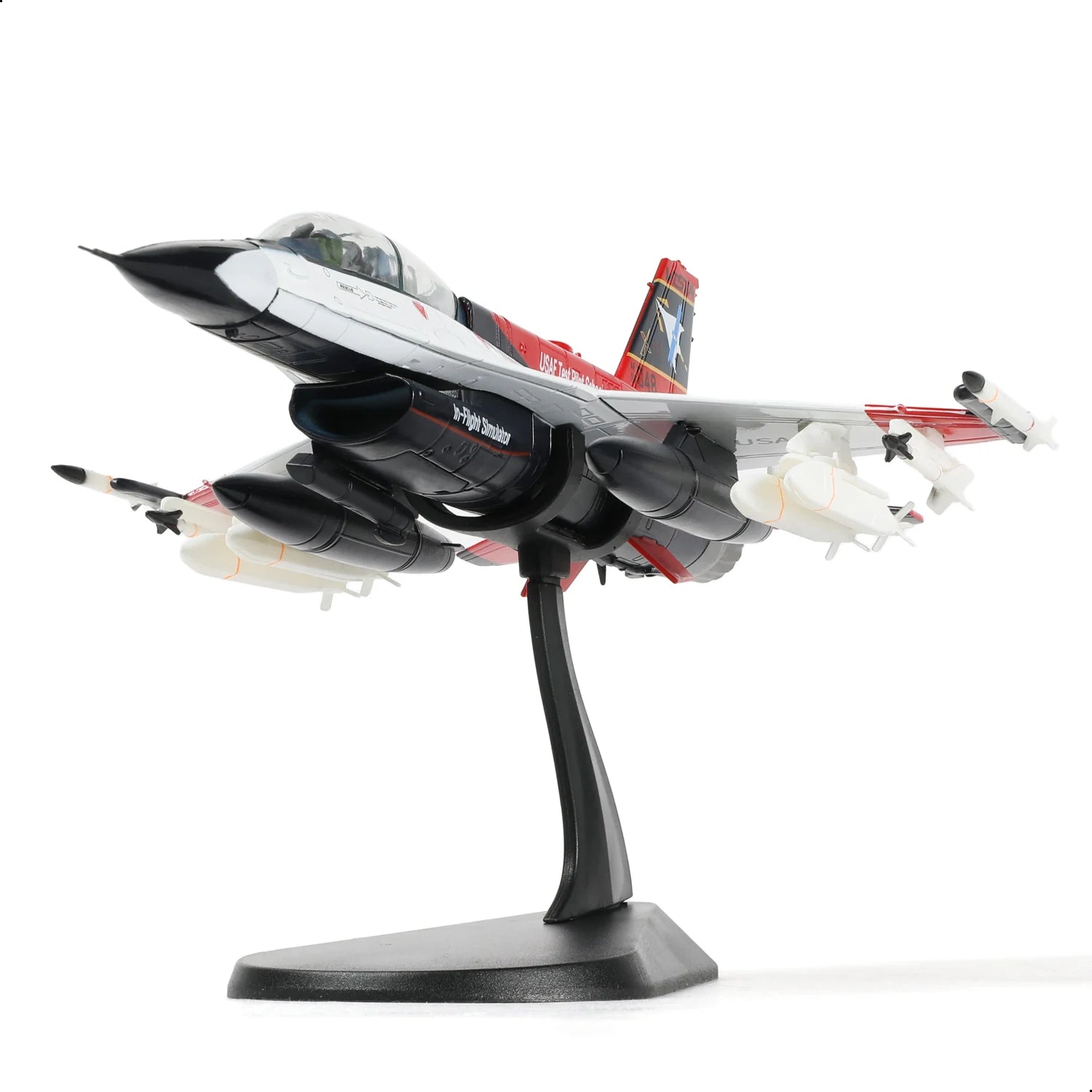 NUOTIE 1/72 F-16D X-62 VISTA USAF Test Pilot School Pre-Built Diecast Model with Stand Collection Gift for Adult