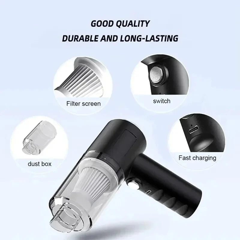 New 120W 2900000PA Car Vacuum Cleaner Wireless Super High Powerful 3 in 1 Wet Dry Dual Use Portable Handheld Vacuum Cleaner