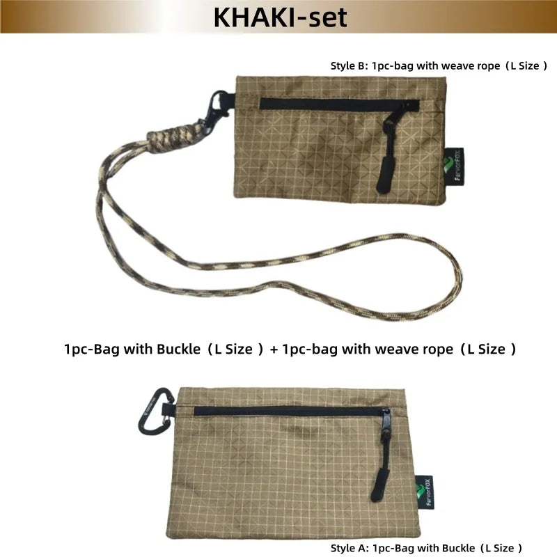 Ultralight Waterproof Organizer Wallet Dyneema Wear-resistant Card Pouch Outdoor Travel Hiking Anti-Tear Portable Coin Cash Bag