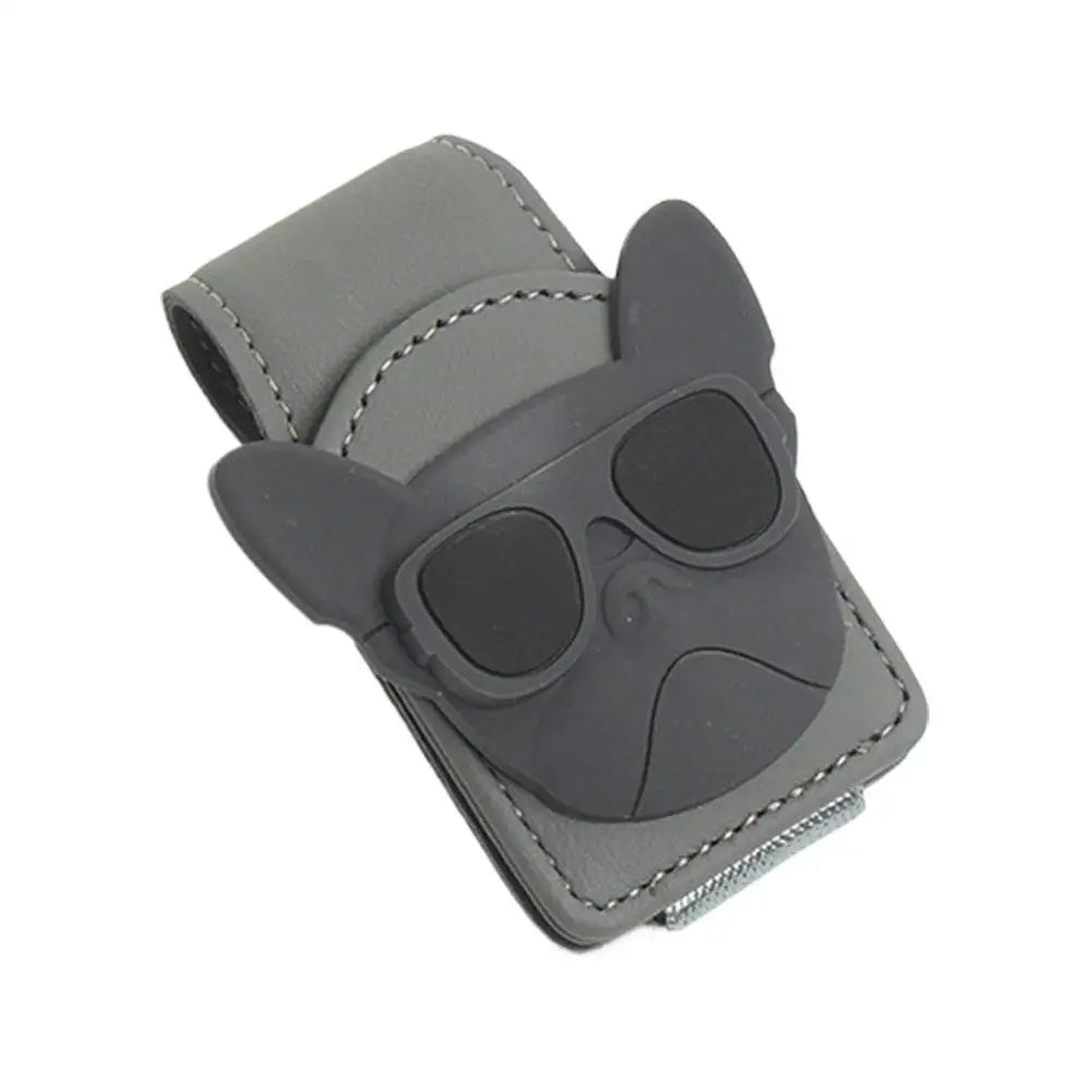 1Pcs Sunglasses Holder Is Suitable For Car Sunshades Magnetic Leather Sunglasses Clip And Ticket Clip Car Sunshade Accessories ﻿