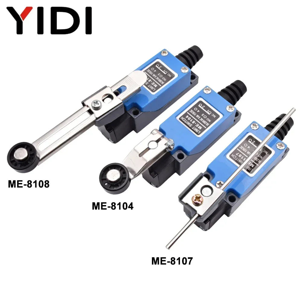 Waterproof CNC Limit Switch ME 8108 8111 8122 9101 5A/220V Rotary Roller Lever Sealed Industrial Momentary Limit Switch 1NO 1NC