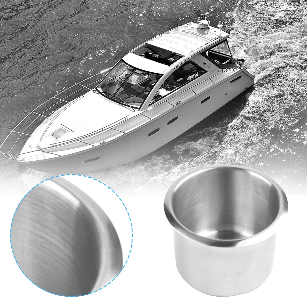 3-20pcs 68MM Stainless Steel Cup Holder Durable Cup Drink Holder for Truck Marine Boat Yacht Rv Camper Table Drink Rack Support