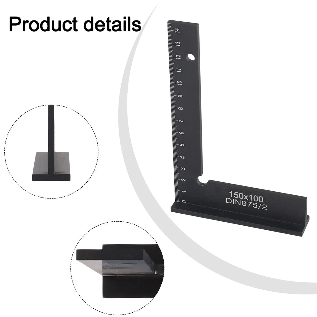 90 Degree Right Angle Square Ruler With Stand Woodworking Ruler Angle Measuring Tool Woodworking Tools