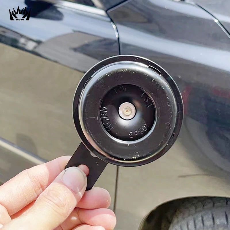 12V Horn 1.5A 105db Motorcycle Electric Horn Kit Universal Waterproof Round Loud Horn Speakers Signal for Motorcycle Accessories