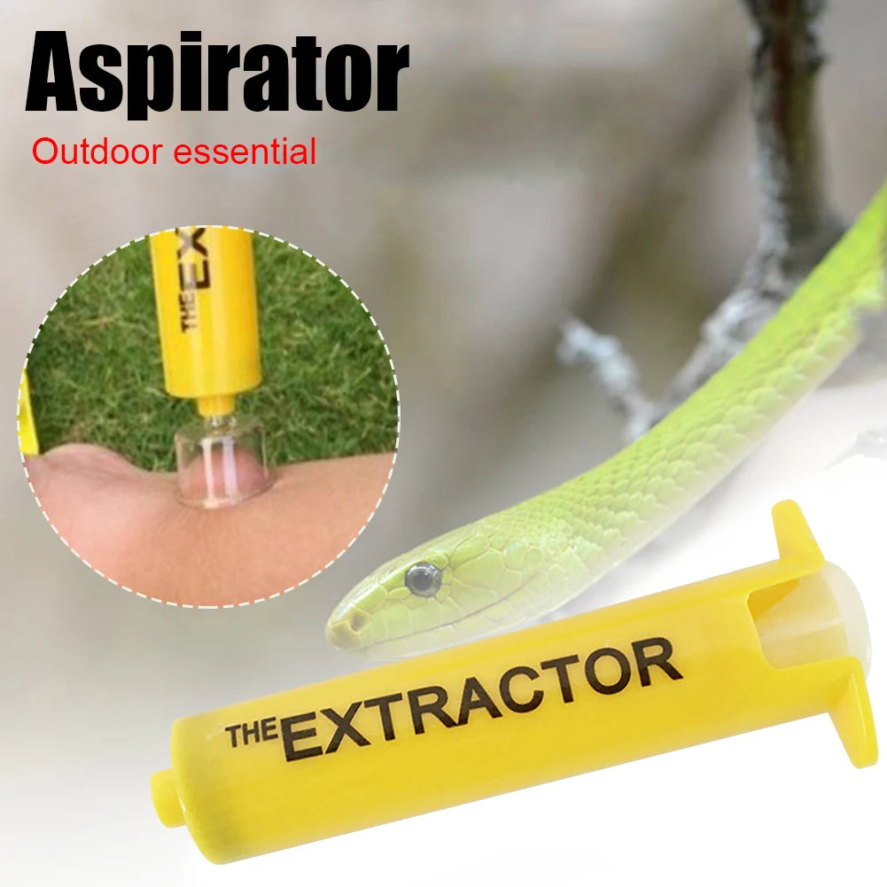 Vacuum Suction Pump Wild Venomous Bee Mosquito Bite Outdoor Venom Extractor Tourniquet Camping Hiking First Aid Safety Tool
