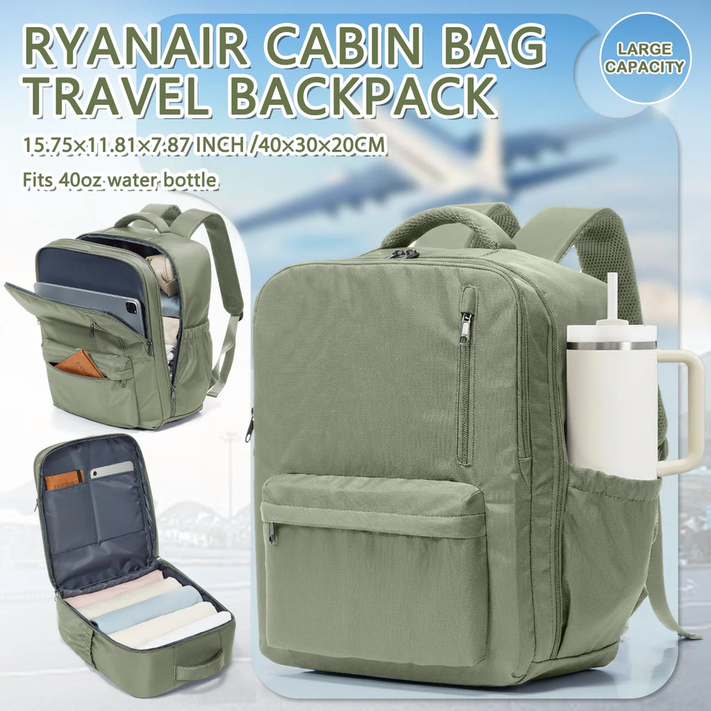 Travel Backpack Cabin Bag, Ryanair Backpack 40x30x20 Carry-Ons, Men Women 15.6 inch Laptop Backpack, Casual Trekking Backpack