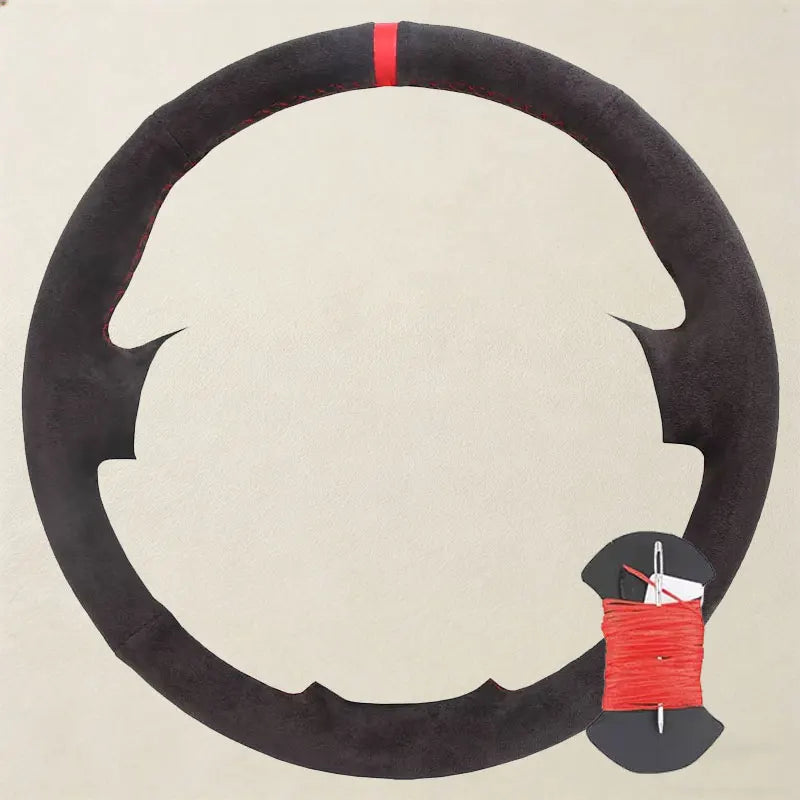 Custom Suede Leather Car Steering Wheel Cover BMW M Sport F30 F31 F34 F10 F11 F07 X1 X2 X3 F20 F21 F25 F32 F33 F36 F39 F48