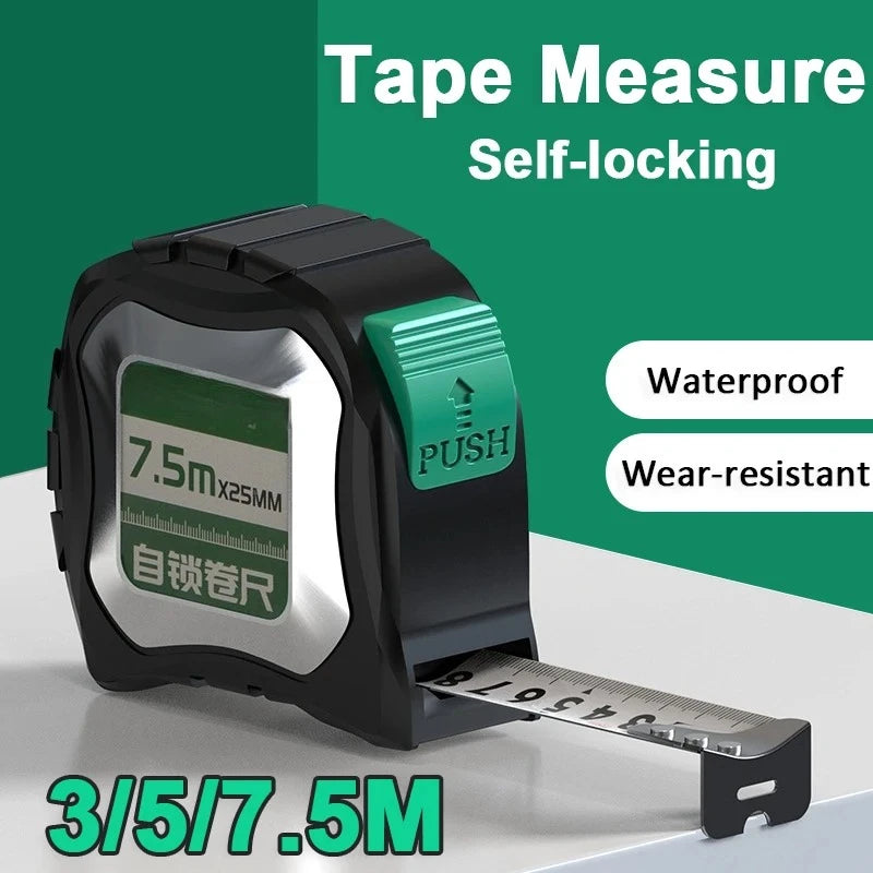Measuring Tools Self-Locking Tape Measure Measure Thickened Metric Tape High Precision Steel Tape Measure Wear-resistant Ruler