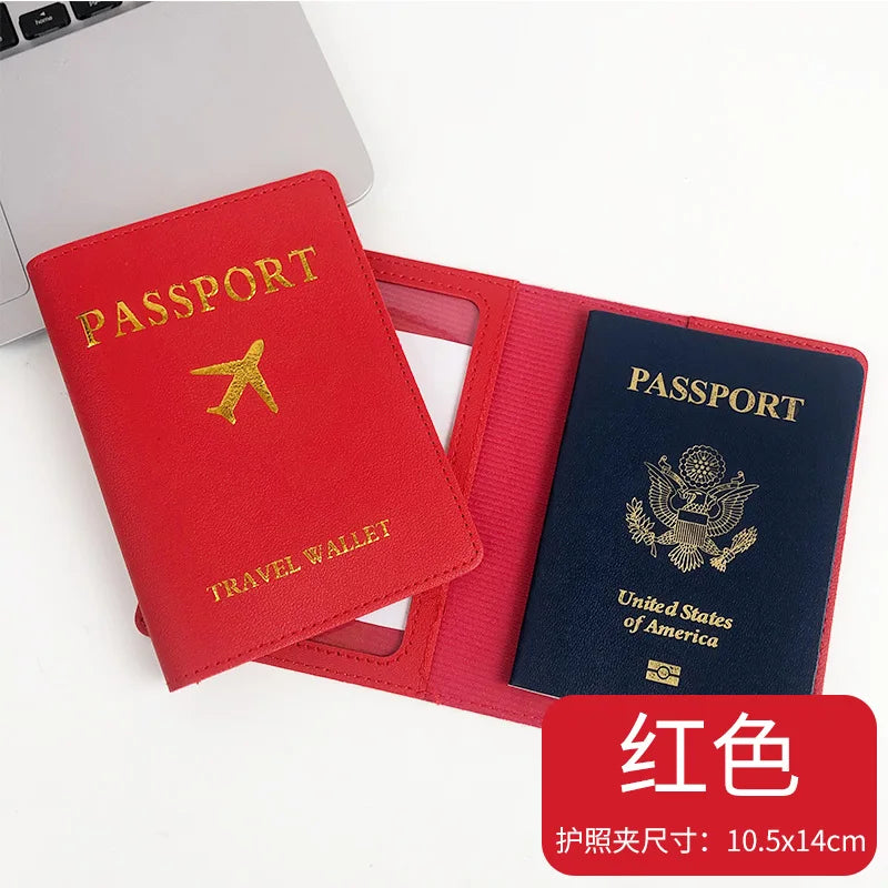 PU Leather Business Luggage Tag Suitcase Address Label Luggage Boarding Case Label Name ID Address Clip Travel Accessories