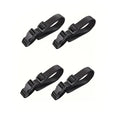 4pcs Nylon Belt, Adjustable Non-Elastic Elastic Rope, Multi-Purpose Fixing Belt With Buckle, For Travel And Cargo Fixing