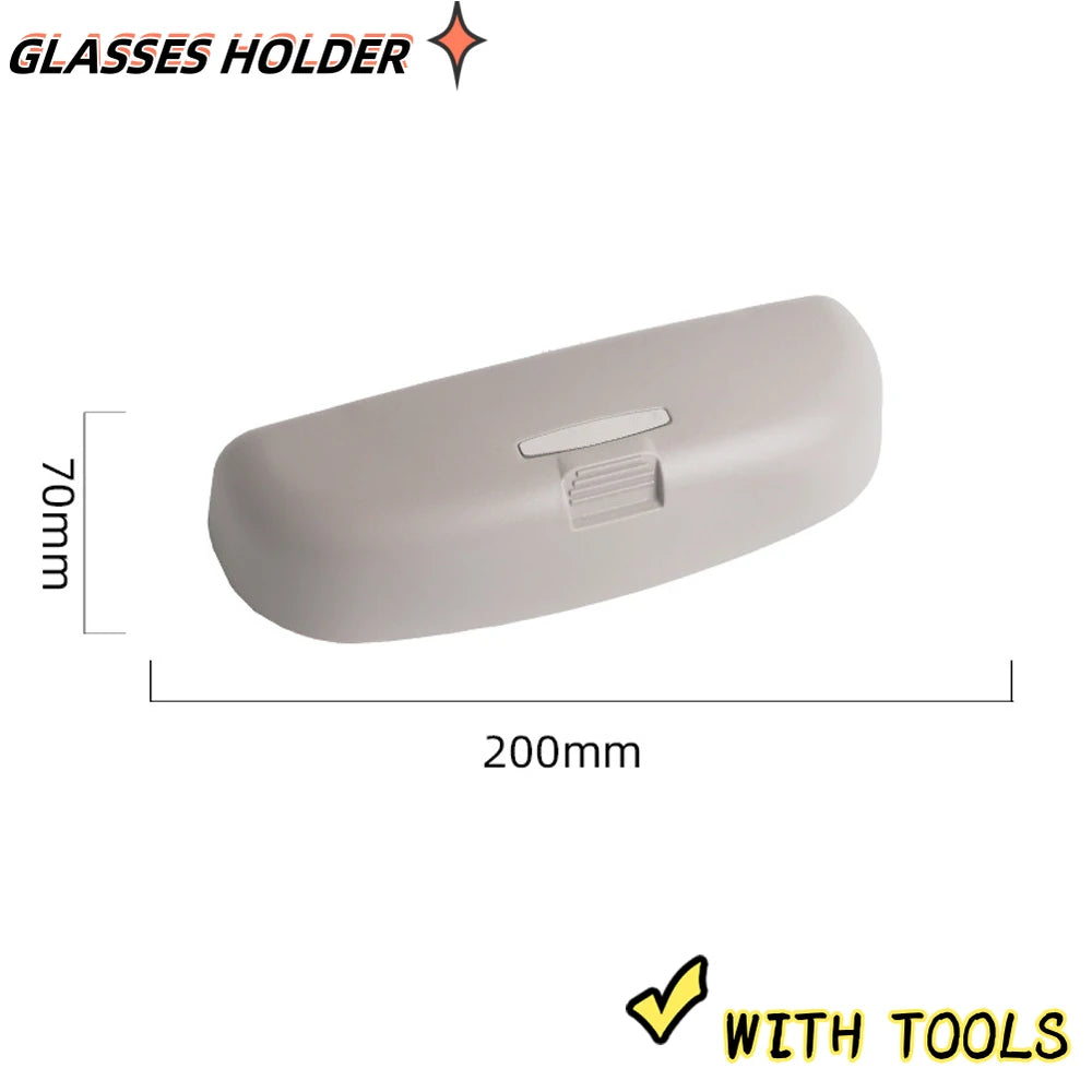 Car Glasses Box Storage Sunglasses Case Holder For Audi A5 A6 C7 C8 C6 A7 A8 Q3 Q5 Q7 A3 8V 8P S3 A4 B9 B8 Sportback Accessories