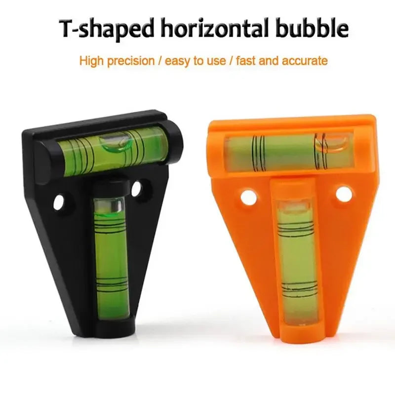 T-Type Spirit Level Triangle Measuring Kit Plastic Vertical Horizontal Adjuster For Caravan Camper RV Leveling Adjustment Tool