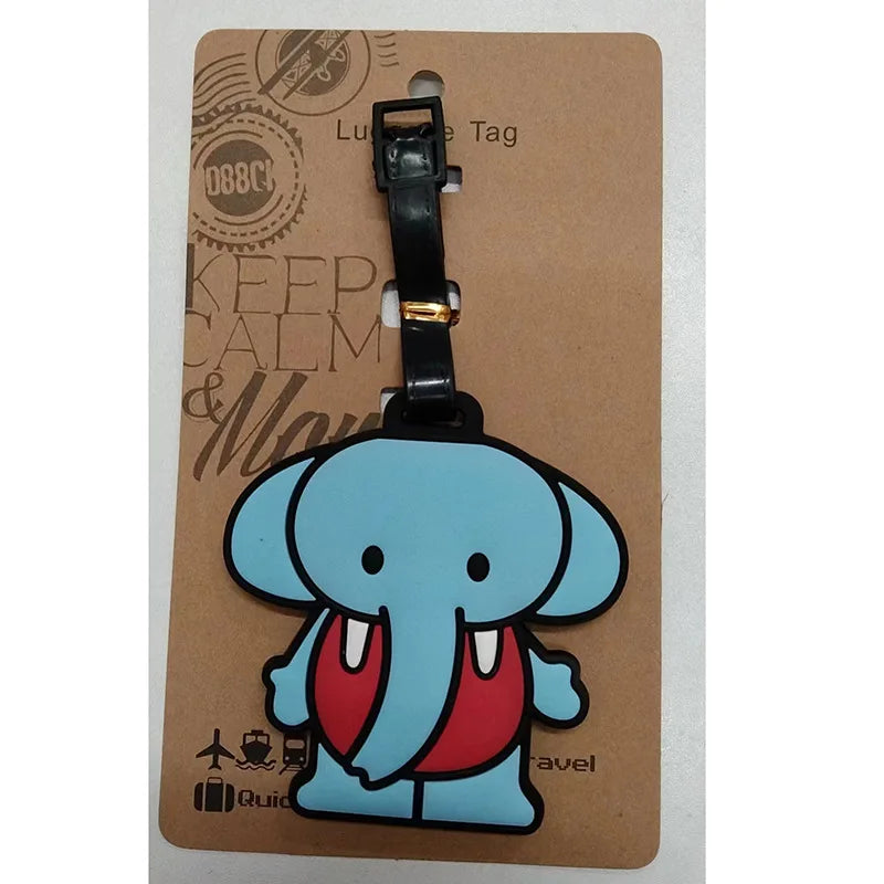 Cute Cartoon Shark Shape Luggage Tag,School Bag Baggage Bag Tag,Airport Station Anti-lost Tag,Travel Accessories