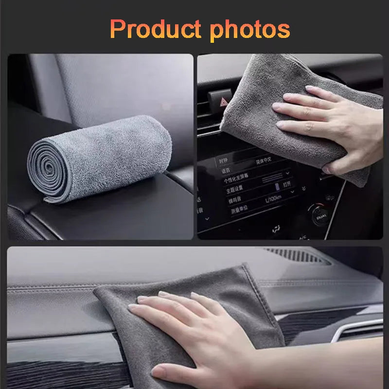 Absorbent Auto Cleaning Towels-Lint-Free Microfiber,Scratch-Resistant,car accessories,for BMW M Performance power sport
