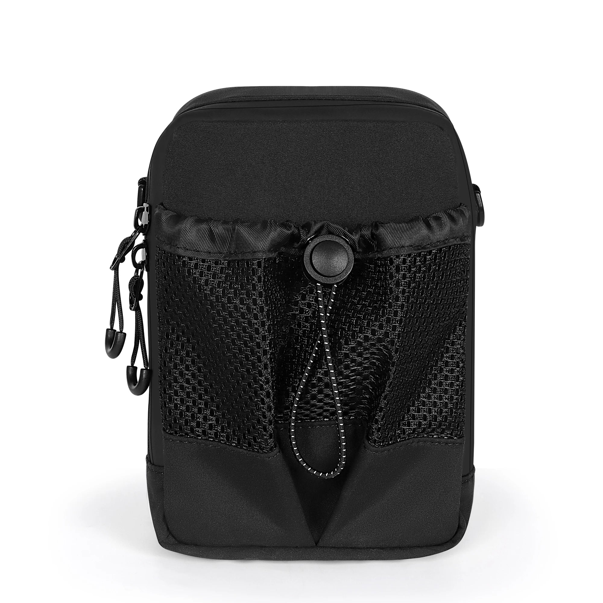 Holographic Crossbody Phone Bag Waterproof Small Shoulder Bag with Front Mesh Pocket Casual Travel Mini Messenger Pouch for Wome