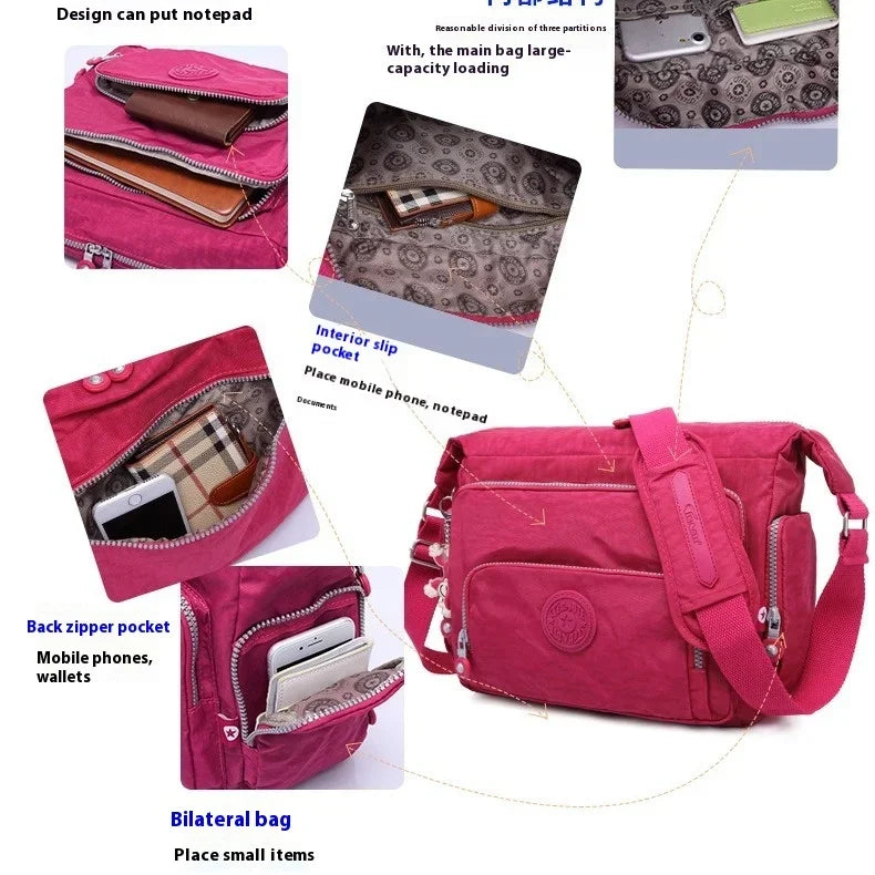 2025 NEW Messenger Bags Women Crossbody Shoulder Bag Lady Bolsa Feminina Mujer Large Solid Beach Travel bag Female Zipper сумка